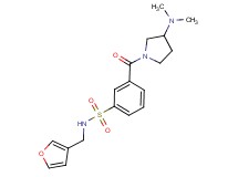 3-{[3-(dimethylamino)pyrrolidin-1-yl]carbonyl}-N-(3-furylmethyl)benzenesulfonamide