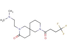 2-[2-(dimethylamino)ethyl]-8-(4,4,4-trifluorobutanoyl)-2,8-diazaspiro[5.5]undecan-3-one
