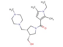 {(3R*,4R*)-1-[(1-ethyl-2,5-dimethyl-1H-pyrrol-3-yl)carbonyl]-4-[(4-methylpiperazin-1-yl)methyl]pyrrolidin-3-yl}methanol