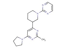 2-methyl-4-[1-(2-pyrimidinyl)-3-piperidinyl]-6-(1-pyrrolidinyl)pyrimidine