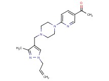 1-(6-{4-[(1-allyl-3-methyl-1H-pyrazol-4-yl)methyl]piperazin-1-yl}pyridin-3-yl)ethanone