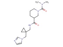 N~3~-{[1-(1H-imidazol-1-ylmethyl)cyclopropyl]methyl}-N~1~,N~1~-dimethylpiperidine-1,3-dicarboxamide