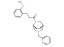 (1S*,5R*)-6-[3-(2-methoxyphenyl)propanoyl]-3-(2-pyridinylmethyl)-3,6-diazabicyclo[3.2.2]nonane