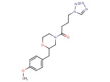 2-(4-methoxybenzyl)-4-[4-(1H-tetrazol-1-yl)butanoyl]morpholine