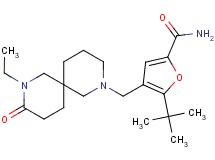 5-tert-butyl-4-[(8-ethyl-9-oxo-2,8-diazaspiro[5.5]undec-2-yl)methyl]-2-furamide
