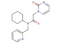 N-cyclohexyl-2-(2-oxopyrimidin-1(2H)-yl)-N-(pyridin-2-ylmethyl)acetamide