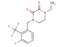 1-ethyl-4-[3-fluoro-2-(trifluoromethyl)benzyl]piperazine-2,3-dione