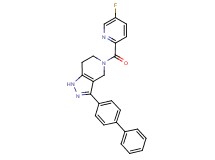 3-biphenyl-4-yl-5-[(5-fluoropyridin-2-yl)carbonyl]-4,5,6,7-tetrahydro-1H-pyrazolo[4,3-c]pyridine