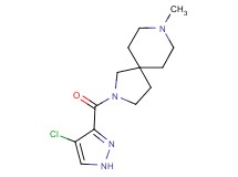 2-[(4-chloro-1H-pyrazol-3-yl)carbonyl]-8-methyl-2,8-diazaspiro[4.5]decane