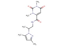N-[2-(3,5-dimethyl-1H-pyrazol-1-yl)propyl]-1,3-dimethyl-2,6-dioxo-1,2,3,6-tetrahydropyrimidine-4-carboxamide