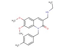 3-[(ethylamino)methyl]-6,7-dimethoxy-1-(4-methylbenzyl)-2(1H)-quinolinone