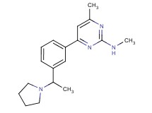 N,4-dimethyl-6-[3-(1-pyrrolidin-1-ylethyl)phenyl]pyrimidin-2-amine