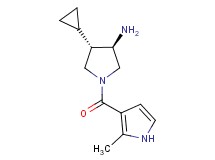 (3R*,4S*)-4-cyclopropyl-1-[(2-methyl-1H-pyrrol-3-yl)carbonyl]-3-pyrrolidinamine