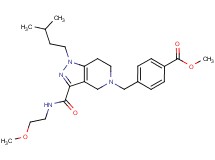 methyl 4-{[3-{[(2-methoxyethyl)amino]carbonyl}-1-(3-methylbutyl)-1,4,6,7-tetrahydro-5H-pyrazolo[4,3-c]pyridin-5-yl]methyl}benzoate