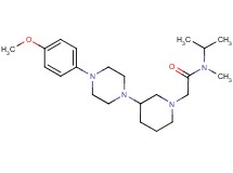 N-isopropyl-2-{3-[4-(4-methoxyphenyl)-1-piperazinyl]-1-piperidinyl}-N-methylacetamide dihydrochloride