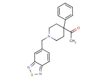 1-[1-(2,1,3-benzothiadiazol-5-ylmethyl)-4-phenyl-4-piperidinyl]ethanone
