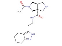 (3aR*,6aR*)-2-acetyl-N-[2-(4,5,6,7-tetrahydro-2H-indazol-3-yl)ethyl]hexahydropyrrolo[3,4-c]pyrrole-3a(1H)-carboxamide