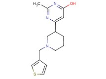 2-methyl-6-[1-(3-thienylmethyl)-3-piperidinyl]-4-pyrimidinol