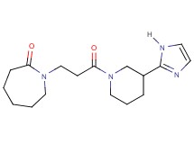 1-{3-[3-(1H-imidazol-2-yl)-1-piperidinyl]-3-oxopropyl}-2-azepanone