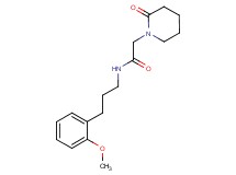 N-[3-(2-methoxyphenyl)propyl]-2-(2-oxopiperidin-1-yl)acetamide