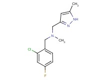 (2-chloro-4-fluorobenzyl)methyl[(5-methyl-1H-pyrazol-3-yl)methyl]amine