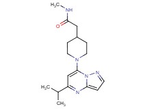 2-[1-(5-isopropylpyrazolo[1,5-a]pyrimidin-7-yl)-4-piperidinyl]-N-methylacetamide