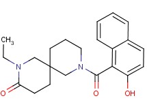 2-ethyl-8-(2-hydroxy-1-naphthoyl)-2,8-diazaspiro[5.5]undecan-3-one