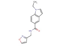 1-ethyl-N-(isoxazol-3-ylmethyl)-1H-indole-5-carboxamide