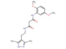 N-(2,5-dimethoxyphenyl)-N'-[2-(3,5-dimethyl-1H-pyrazol-4-yl)ethyl]malonamide