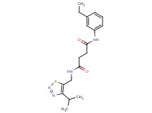 N-(3-ethylphenyl)-N'-[(4-isopropyl-1,2,3-thiadiazol-5-yl)methyl]succinamide
