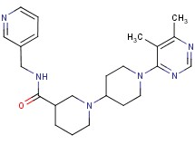 1'-(5,6-dimethylpyrimidin-4-yl)-N-(pyridin-3-ylmethyl)-1,4'-bipiperidine-3-carboxamide