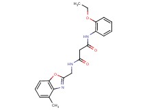 N-(2-ethoxyphenyl)-N'-[(4-methyl-1,3-benzoxazol-2-yl)methyl]malonamide
