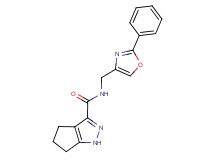 N-[(2-phenyl-1,3-oxazol-4-yl)methyl]-1,4,5,6-tetrahydrocyclopenta[c]pyrazole-3-carboxamide