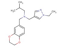(2,3-dihydro-1,4-benzodioxin-6-ylmethyl)[(1-ethyl-1H-pyrazol-4-yl)methyl]isobutylamine