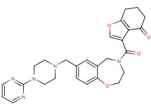 3-{[7-{[4-(2-pyrimidinyl)-1-piperazinyl]methyl}-2,3-dihydro-1,4-benzoxazepin-4(5H)-yl]carbonyl}-6,7-dihydro-1-benzofuran-4(5H)-one