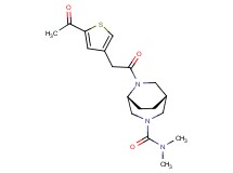 (1R*,5R*)-6-[(5-acetyl-3-thienyl)acetyl]-N,N-dimethyl-3,6-diazabicyclo[3.2.2]nonane-3-carboxamide
