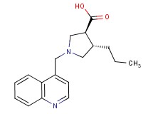 (3S*,4S*)-4-propyl-1-(quinolin-4-ylmethyl)pyrrolidine-3-carboxylic acid