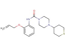 N-[2-(allyloxy)phenyl]-4-(tetrahydro-2H-thiopyran-4-yl)piperazine-1-carboxamide