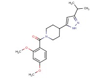 1-(2,4-dimethoxybenzoyl)-4-(3-isopropyl-1H-pyrazol-5-yl)piperidine