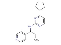 4-cyclopentyl-N-(1-pyridin-4-ylpropyl)pyrimidin-2-amine