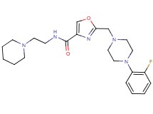 2-{[4-(2-fluorophenyl)-1-piperazinyl]methyl}-N-[2-(1-piperidinyl)ethyl]-1,3-oxazole-4-carboxamide