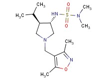 N'-{(3S*,4R*)-1-[(3,5-dimethylisoxazol-4-yl)methyl]-4-isopropylpyrrolidin-3-yl}-N,N-dimethylsulfamide