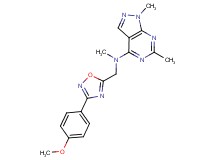 N-{[3-(4-methoxyphenyl)-1,2,4-oxadiazol-5-yl]methyl}-N,1,6-trimethyl-1H-pyrazolo[3,4-d]pyrimidin-4-amine