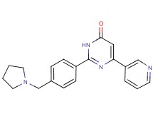 6-pyridin-3-yl-2-[4-(pyrrolidin-1-ylmethyl)phenyl]pyrimidin-4(3H)-one