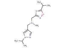 1-(5-isopropyl-1,2,4-oxadiazol-3-yl)-N-[(1-isopropyl-1H-pyrazol-4-yl)methyl]-N-methylmethanamine