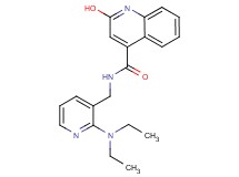 N-{[2-(diethylamino)-3-pyridinyl]methyl}-2-hydroxy-4-quinolinecarboxamide