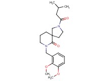 7-(2,3-dimethoxybenzyl)-2-(3-methylbutanoyl)-2,7-diazaspiro[4.5]decan-6-one