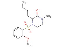 3-butyl-4-[(2-methoxyphenyl)sulfonyl]-1-methyl-2-piperazinone