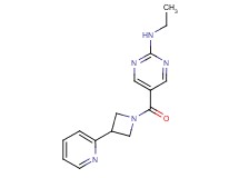 N-ethyl-5-{[3-(2-pyridinyl)-1-azetidinyl]carbonyl}-2-pyrimidinamine