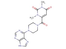 1,3-dimethyl-6-{[4-(9H-purin-6-yl)-1-piperazinyl]carbonyl}-2,4(1H,3H)-pyrimidinedione